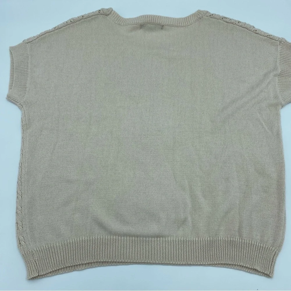 Chelsea & Theodore‎ Women’s Sweater Small Crochet Details Cable Knit